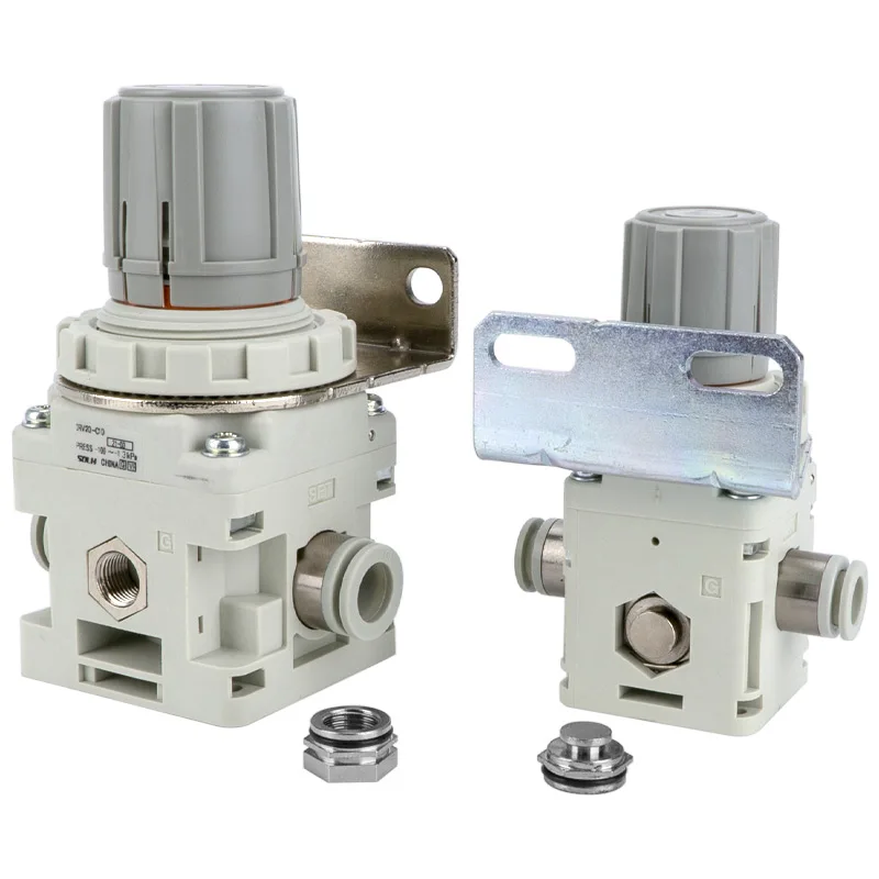 

IRV10 20 Bracket with Pressure Gauge Nut Plug Nut Negative Pressure Regulator Valve for Home Improvement
