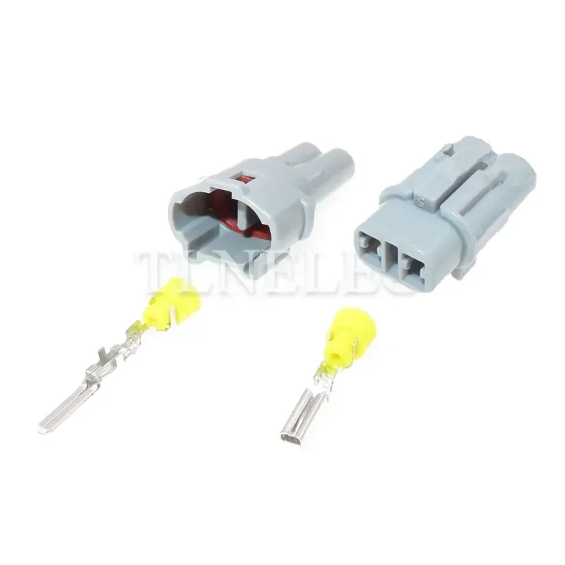 6180-2321 6187-2311 سوميتومو MT مختومة 2 دبوس طريقة ذكر أنثى الإسكان رمادي مقاوم للماء موصل السيارات لهوندا