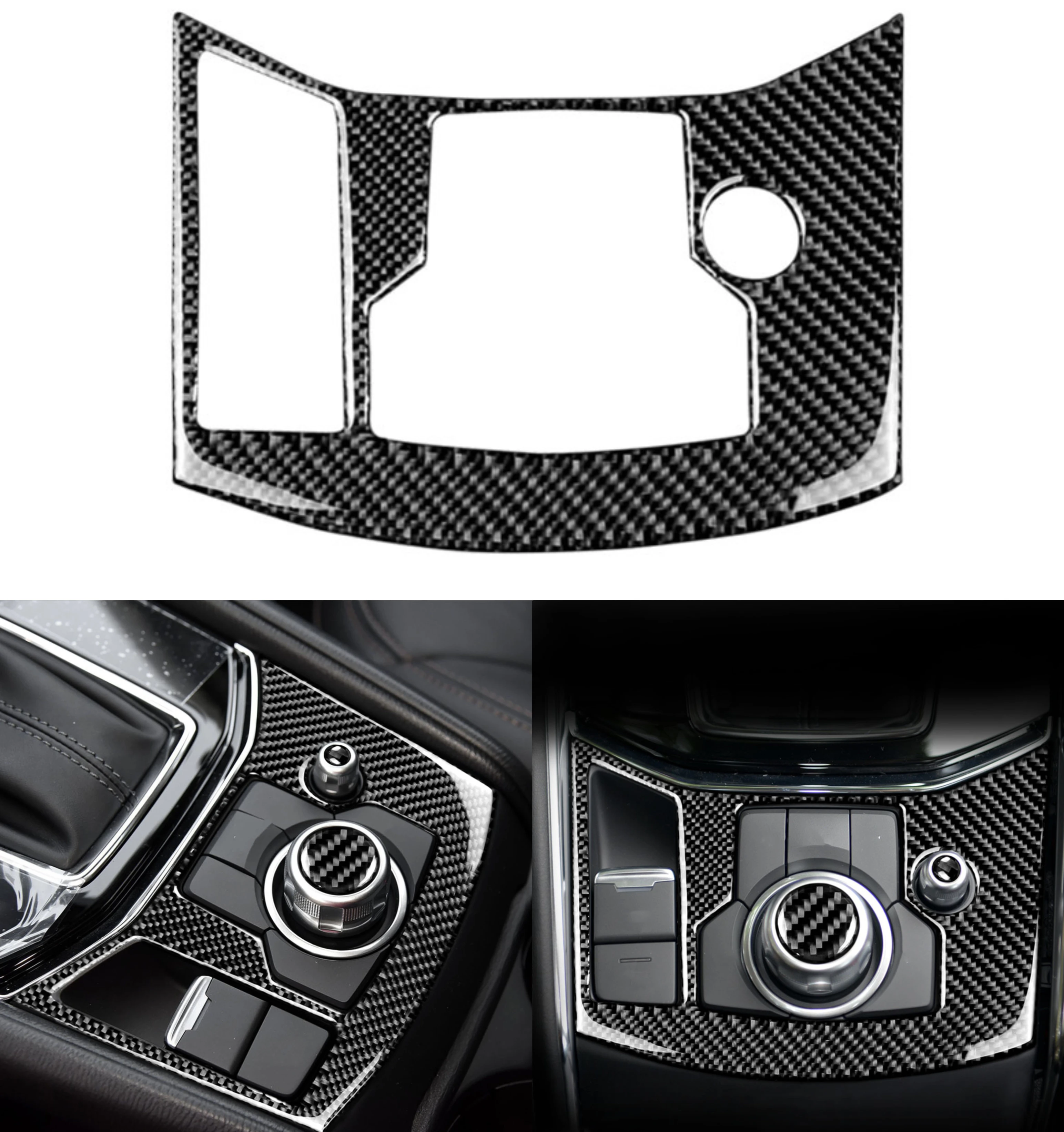 

CX5 Car Styling Electronic Handbrake Panel Cover Protective Trim For Mazda CX-5 CX5 CX 5 2017 2018 Carbon Fiber