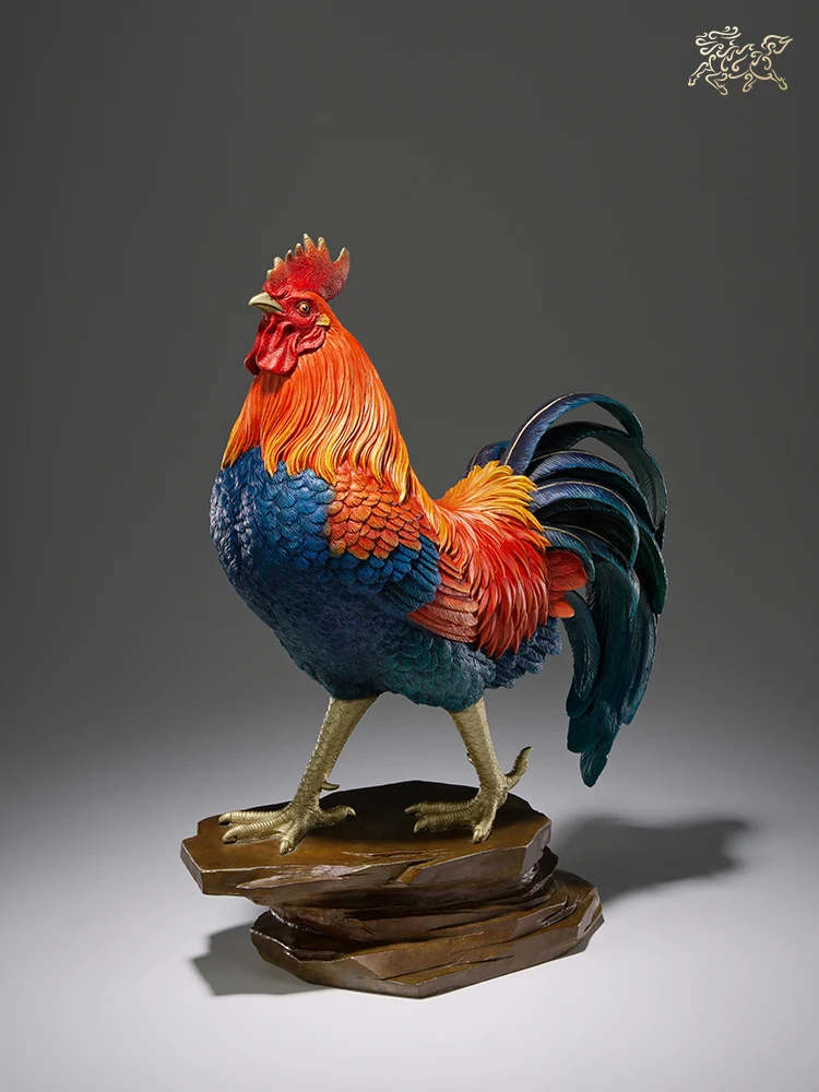 2023 Stock market Company business Good luck copper Cock sculpture DAJI DA LI Home hall High grade Decorative ornament