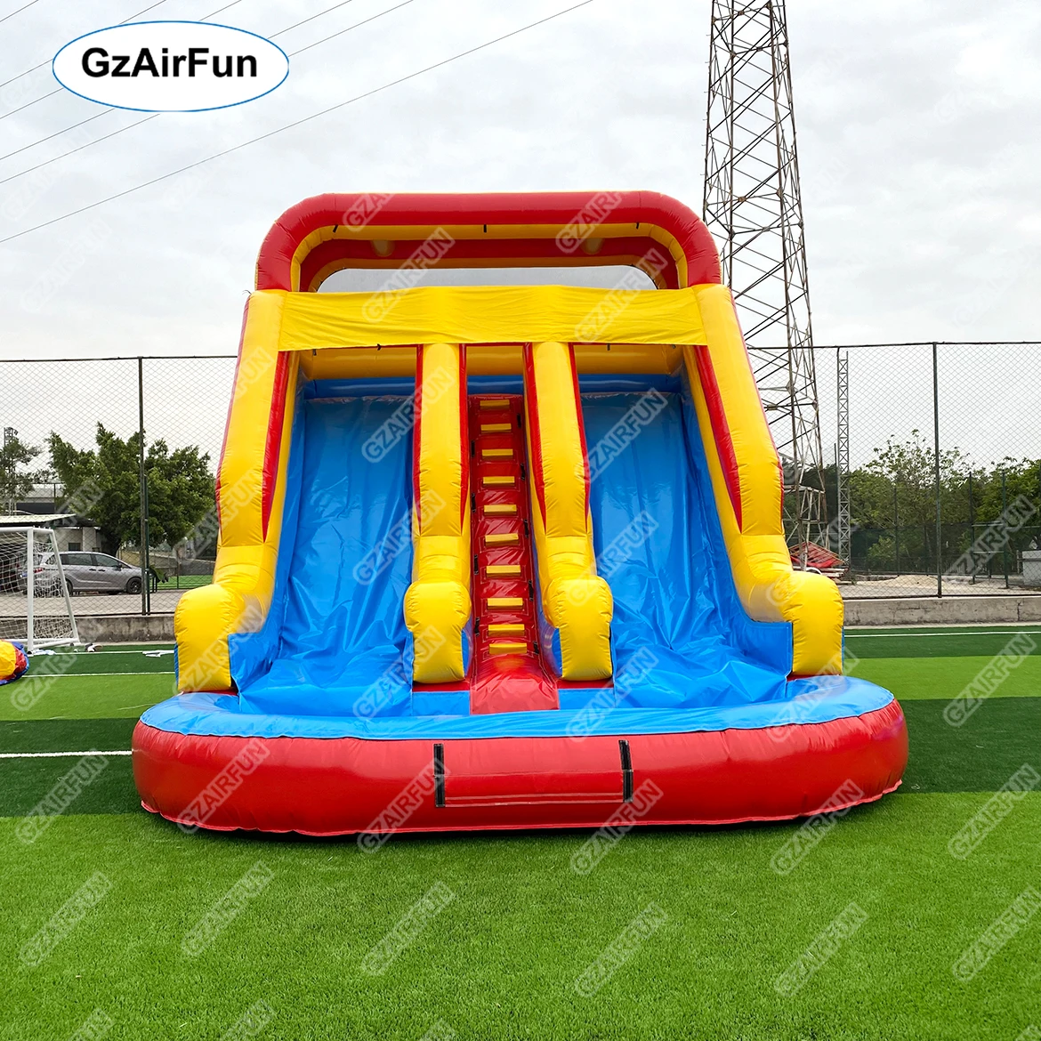 

High Quality Commercial PVC Bounce Slide Kids Inflatable Water Slide With Pool Double Slide Suitable for Event Party