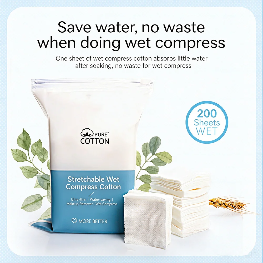 200/400PCS Disposable Stretchable Makeup Remover Lotion Mask Sheets Dust-Proof Pack