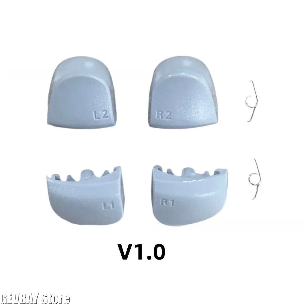 Black Replace Triggers Buttons Set R1 L1 R2 L2 for PS5 010 020 030 Controller Game