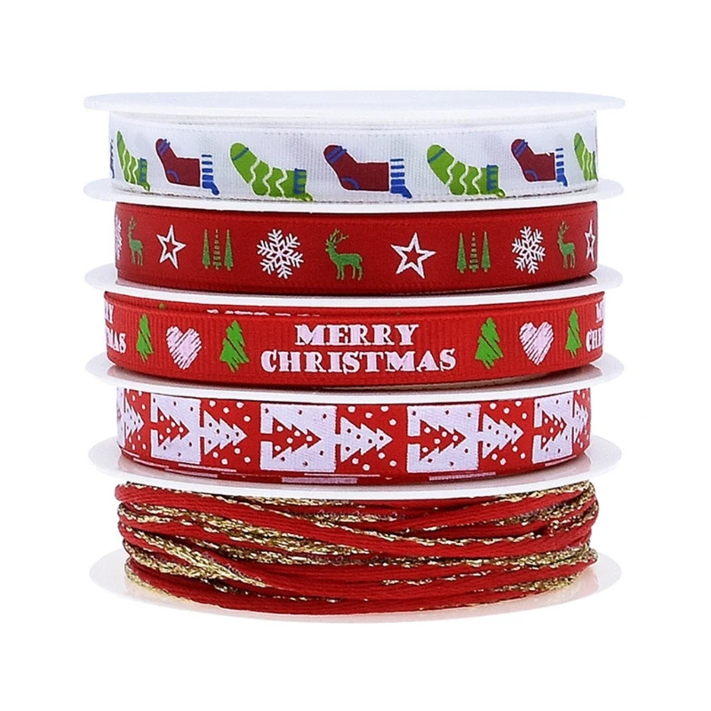 DIY-Weihnachtsparty-Verpackungs-Dekorzubehör-Material-Weihnachtsbaum-Sternband