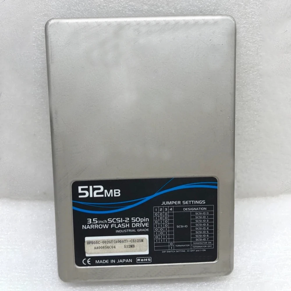 HFD35C-002GT 512MB 50PIN 3,5 'SCSI-2 жесткий диск для жесткого диска Hagiwara Solid-state Industrial HDD отлично работает, высокое качество, быстрая доставка