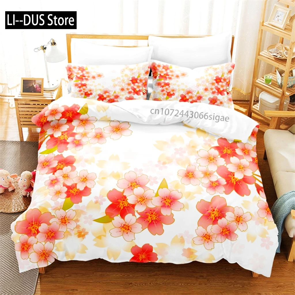 

Beautiful Flowers Bedding Set Duvet Cover Set 3d Bedding Digital Printing Queen Size Bedding Sets Fashion Designs