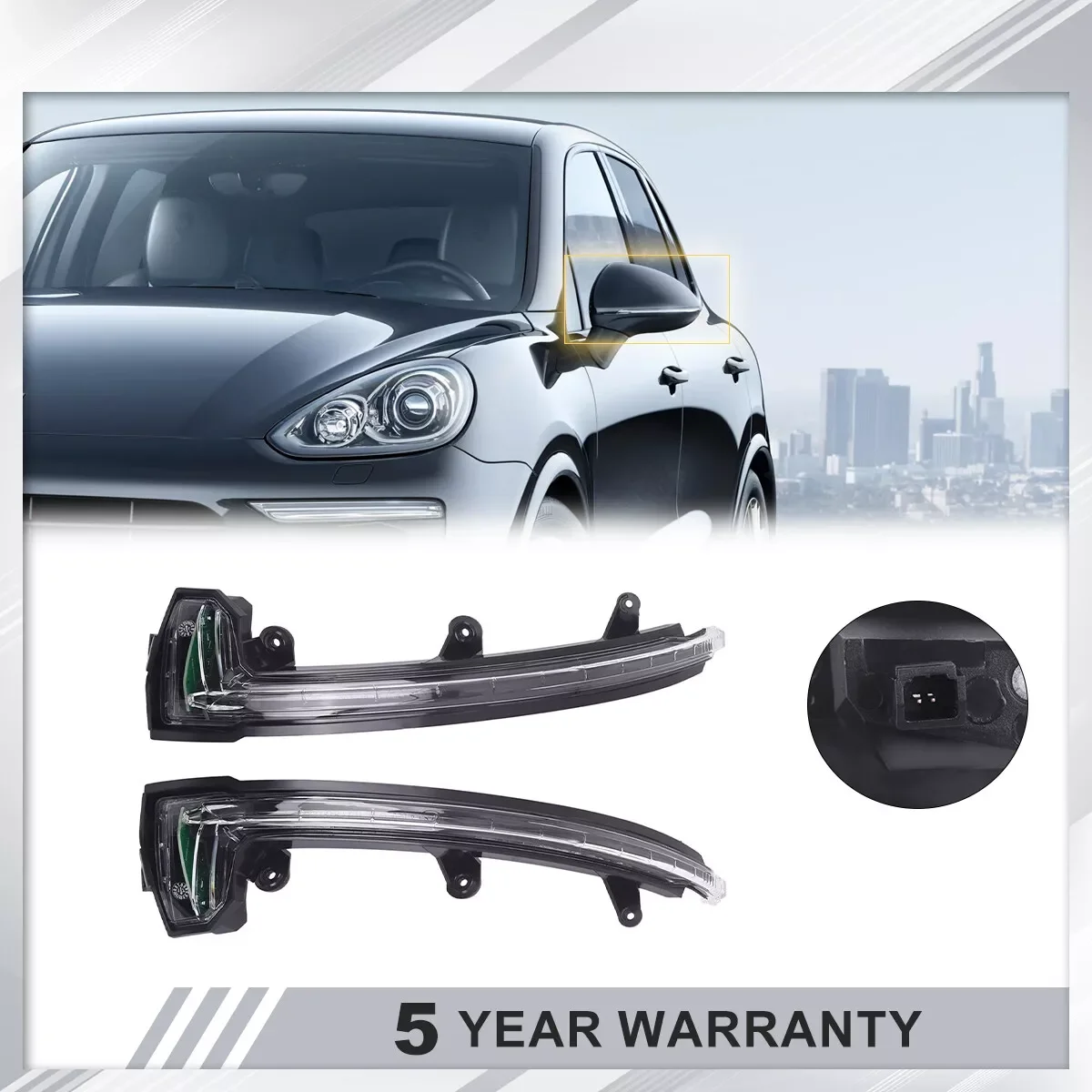 

95863110131 Левый 95863110231 Подходит для Porsche Cayenne 2011-2018, указатель поворота зеркала заднего вида