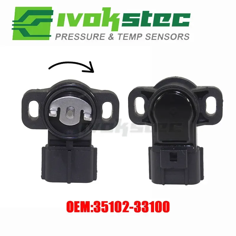 

35102-33100 Датчик положения дроссельной заслонки TPS для Hyundai Sonata 2.4L1999-2001 Kia 3510233100 35102 33100 5S5184 TH399 5S5184 TH399