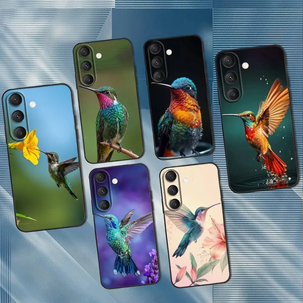 

Hummingbird Phone Case For Samsung S25,S24,S23,S22,S21,S20,S10,Ultra,Plus,Lite,FE,Soft Silicone Black Cover
