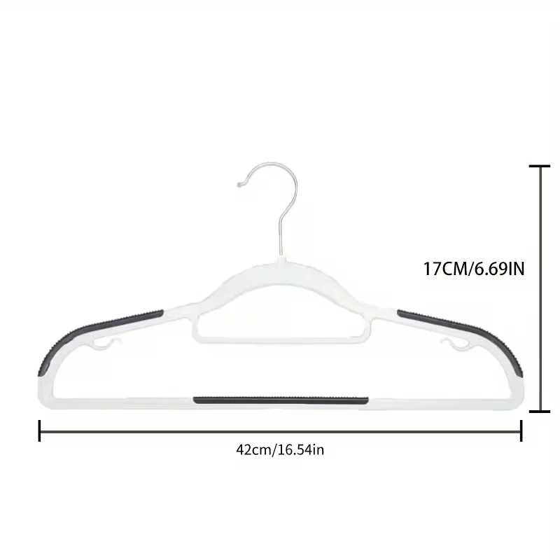 15Pcs/25Pcs/35Pcs, Plastic Non-Slip Hangers That Prevent Shoulder Marks, Shoulder Anti-Slip Strips, 360 ° Rotatable Hook, Dual-Use for Dry and Wet Items, Space-Saving, Suitable for Bedroom, Bathroom, Dormitory, Outdoor Use, Wardrobe Storage, Clothes Hanger, Standard Hanger, Coat Hanger.