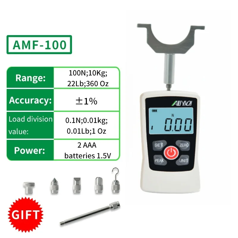 100N/10KG/22LB/360OZ Push Pull Force GaugeMuscle Test SystemForFitness Professionals,Physical Therapists,Rehabilitation Centers