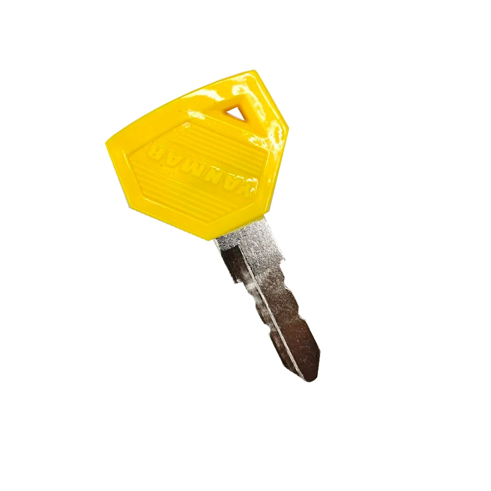 20/10/5/2/1pcs  New ignition switch key 52160 Keys For Yanmar Excavator Grader Dozer(Yellow)