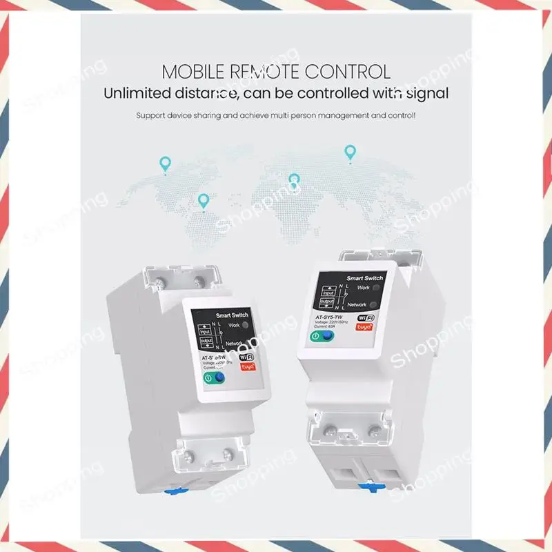 M20K Tuya Smart Circuit Breaker 2P 63A Remote Control Of Home Appliances For Smart Life APP CNMIBO