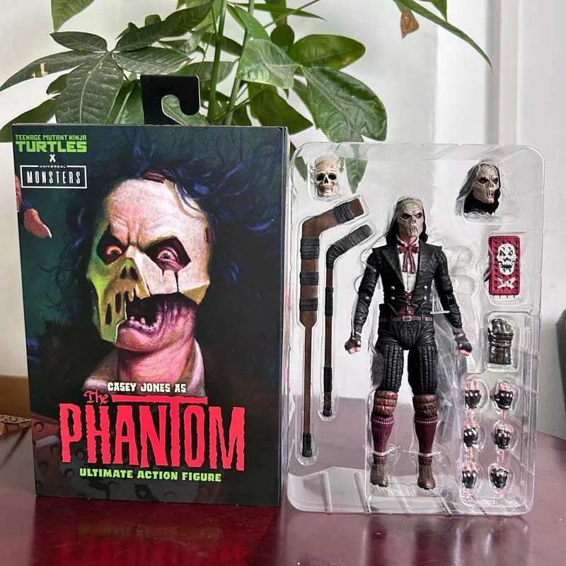 Neca-Ninja Turtles X شخصية عمل عالمية ، Casey Jones ، شبح الأوبرا ، Carl ، Lon Chaney #3