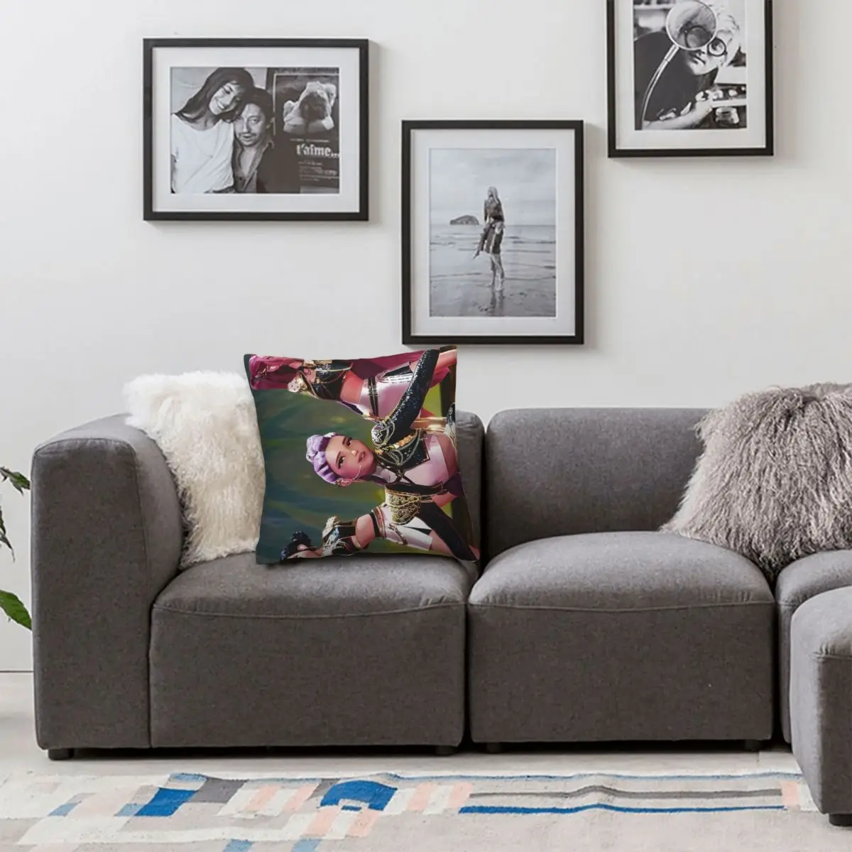 Kpop شيطان الصيادين هنتركس ساجا بنين وسادة غطاء البوليستر كيس وسادة غطاء الوسادة موضة الجرافيك سادات ل كرسي أريكة #6