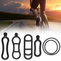 4/6Pc Bike Light Holder Bicycle Handlebar Silicone Elastic Straps Bandage Bike Headlight Rear Lamp Mount Rubber Accessories