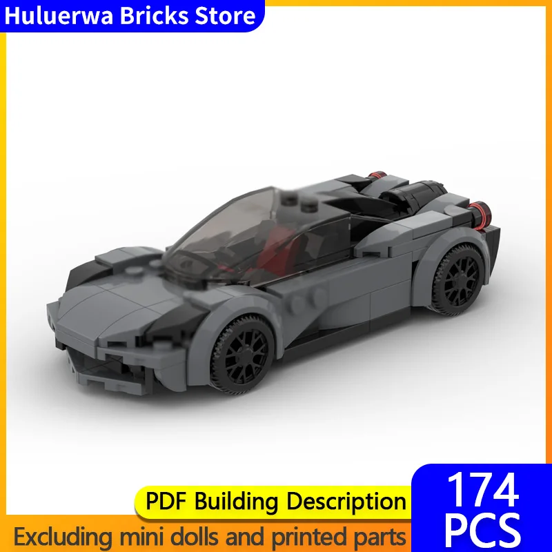 

Speed Hypercar Model MOC Building Bricks T.50 Top Tier Sports Car Modular Technology Gifts Holiday Assemble Children Toys Suit