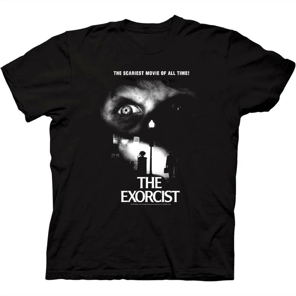 Vintage The Exorcist Scary Film Retro Scream Movie Graphic T Shirts Scary Halloween Horror Nights Tops Large Size Men's Clothing