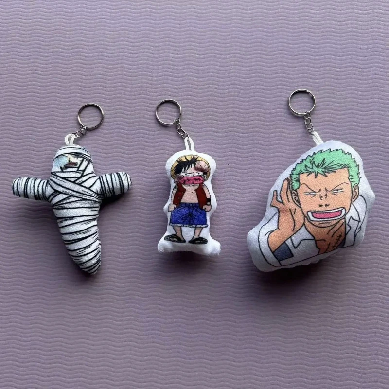 One Piece talking doll Zoro asking for directions vocaloid plush toy pendant keychain anime cosplay children's birthday gift