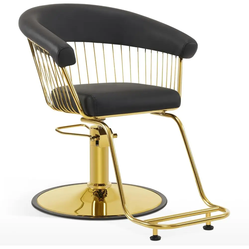 

Классическое золотое, черно-белое гидравлическое кресло для салонов красоты и барбершопов с усиленным насосом (черное)