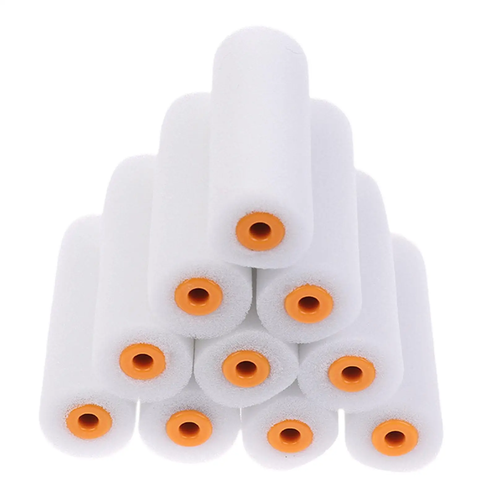 10 Pieces Mini Paint Rollers Sponge Rollers No Handle Portable for House