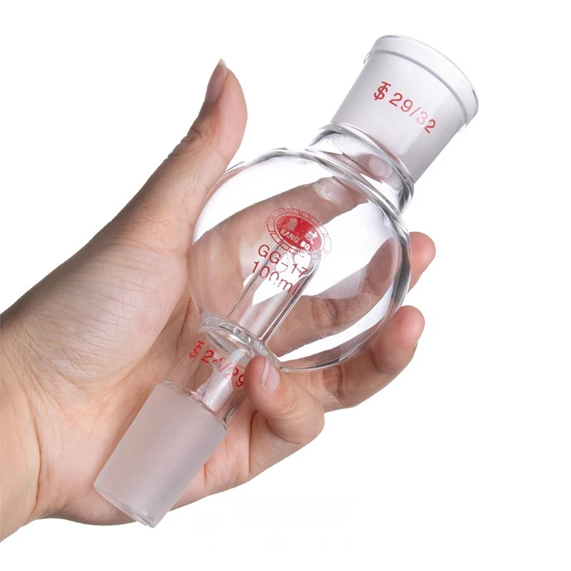 1pc Lab 50ml 100ml 250ml 500ml 1000ml Borosilicate Glass Bump Trap Experimental Rotary Evaporator Explosion-proof Flask