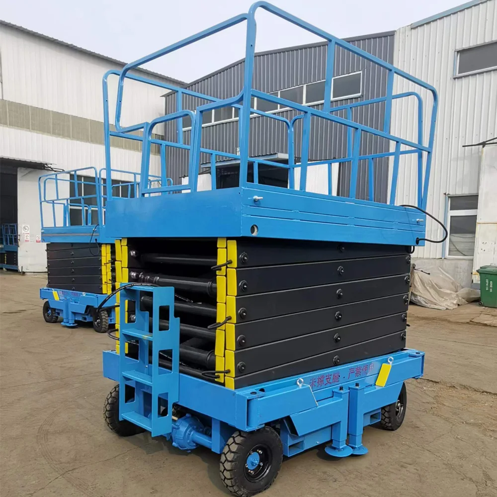 

Горячая распродажа: Мобильная ножничная подъемная платформа 6м/8м/12м, грузоподъемность 500 кг, сертификат CE, гарантия 18 месяцев