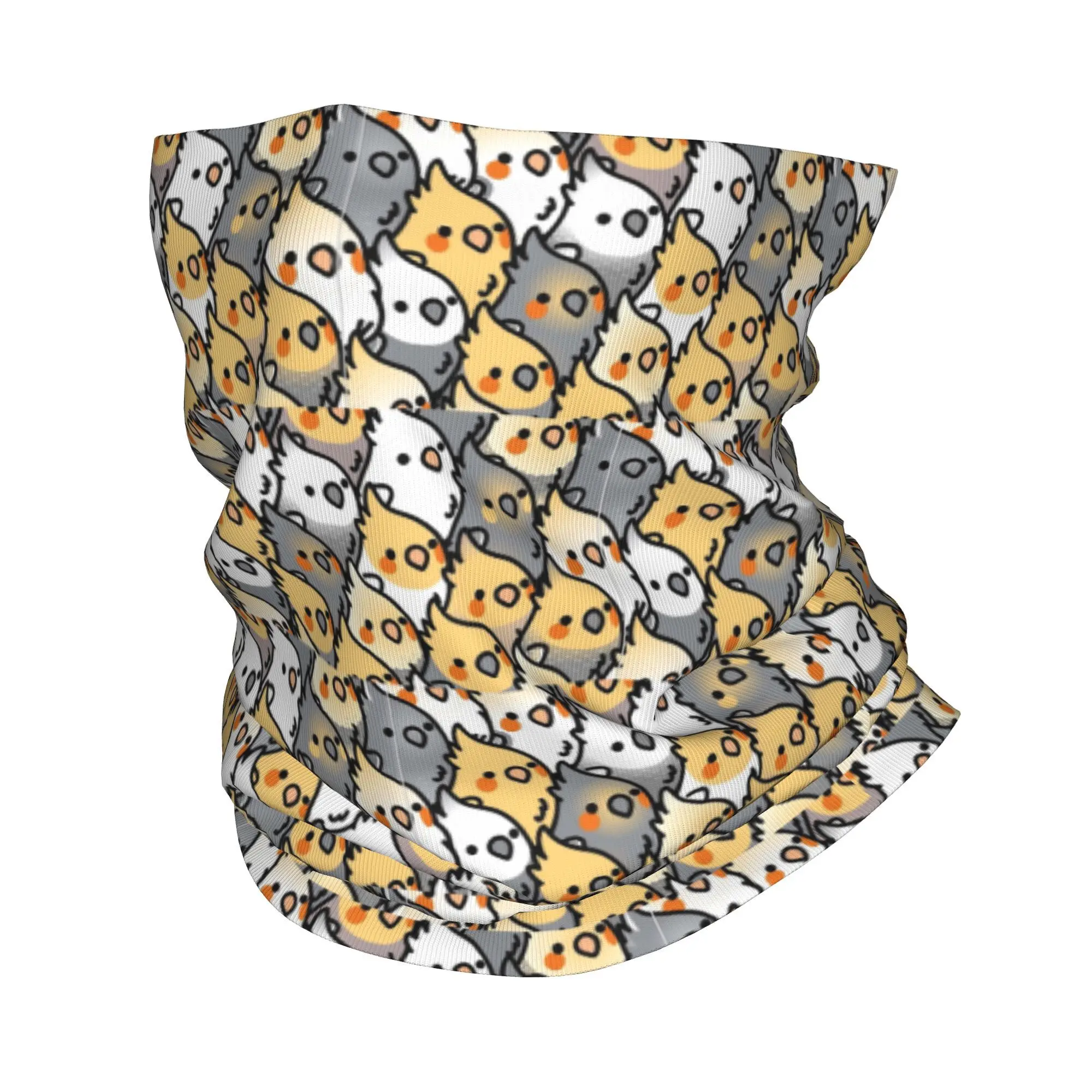 

Chubby Cockatiel Party Bandana Neck Cover Printed Mask Scarf Multifunction Balaclava Cycling Unisex Adult All Season