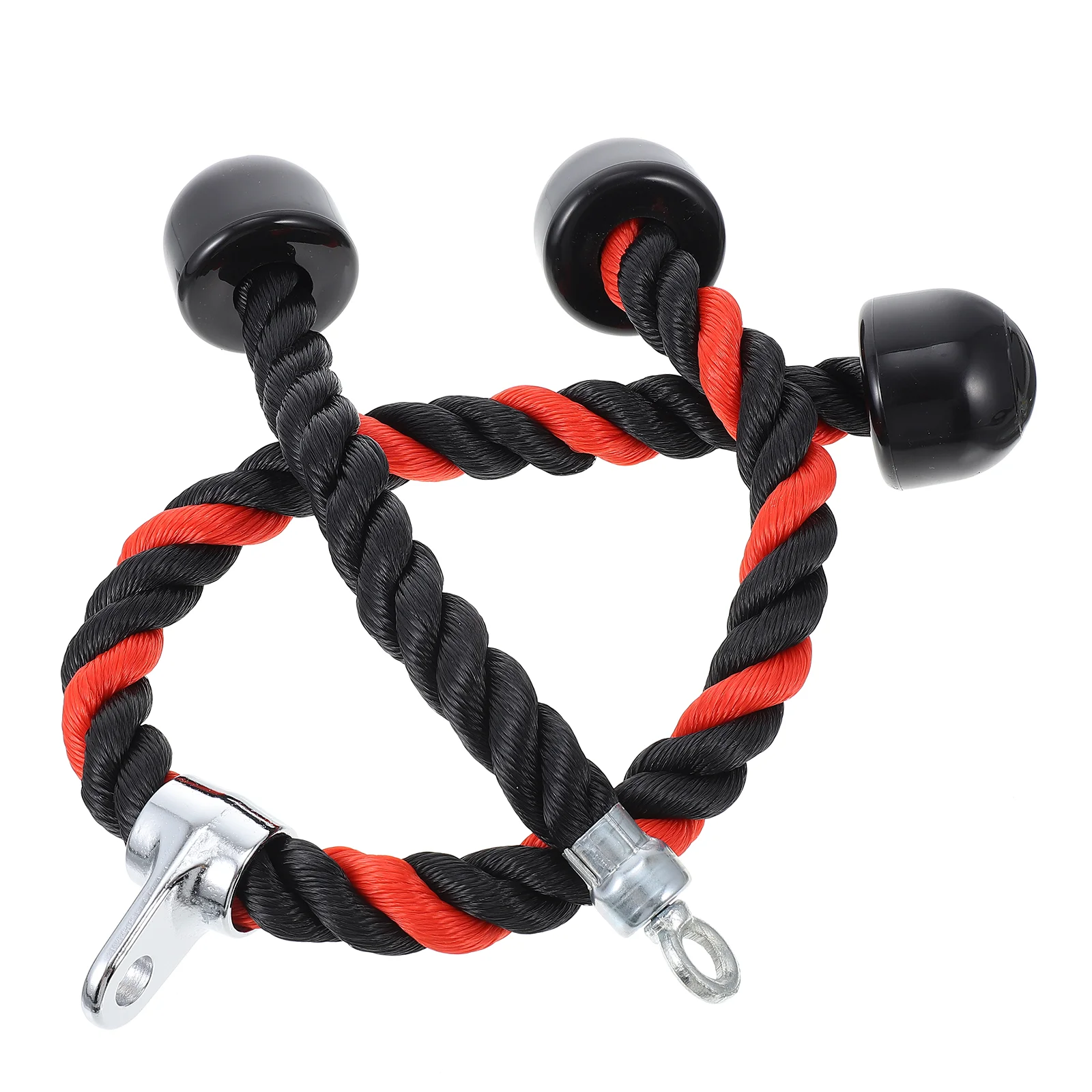 

2 Pcs Bicep Drawstring Body Building Rope Fitness Muscle Supply Tool Single Head 75X3CM Strength Attachment Training