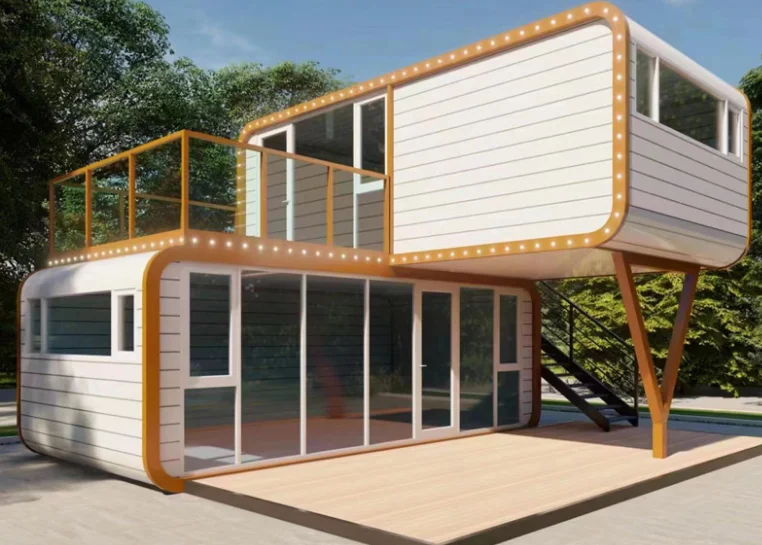 Prefab Hotel Container IOT House,Mobile Luxury Steel Structure Prefabricated Building carbin, Smart Box Housing Module