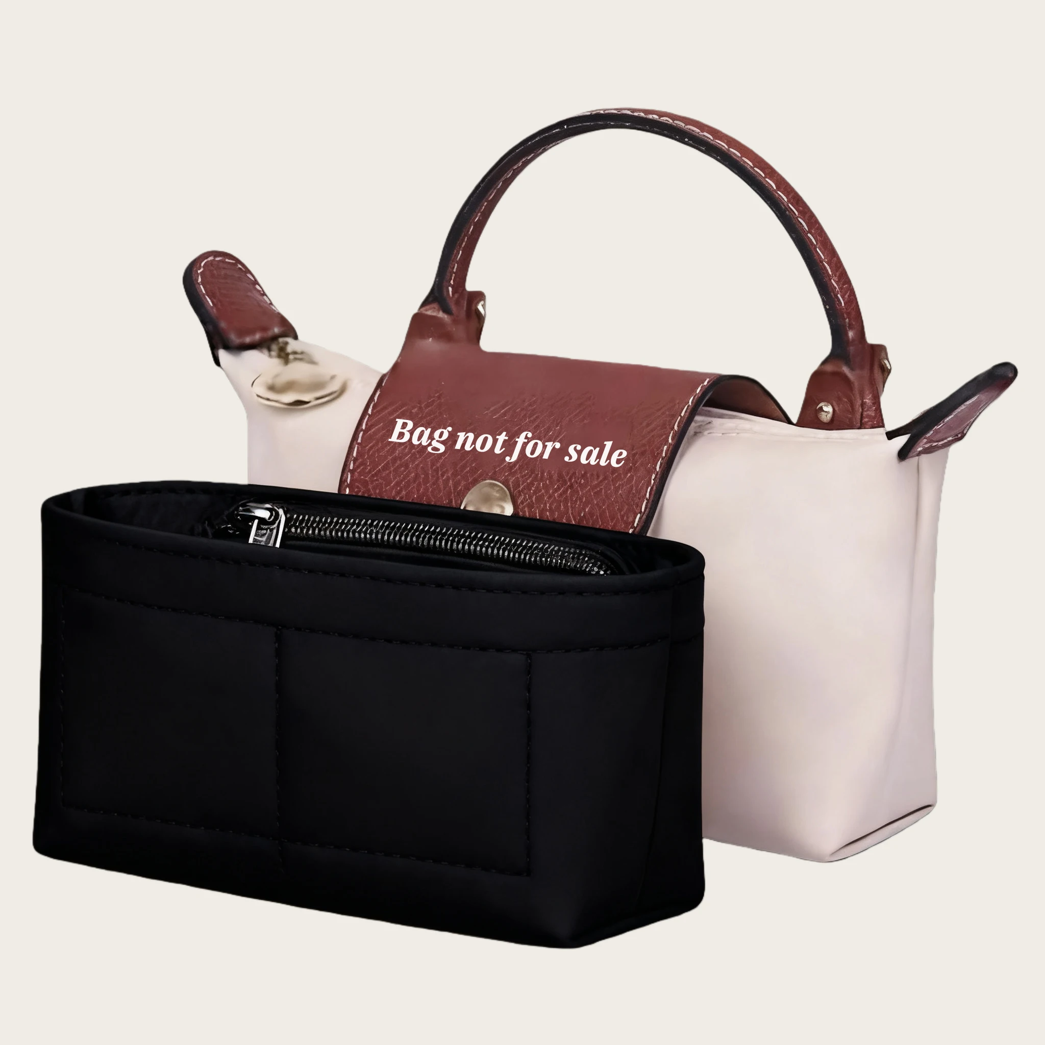 Bag Organizer for Longchamp Mini Timid Bag Storage & Finishing Inner Bag Liner Handbags Insert Organizer fit Mini