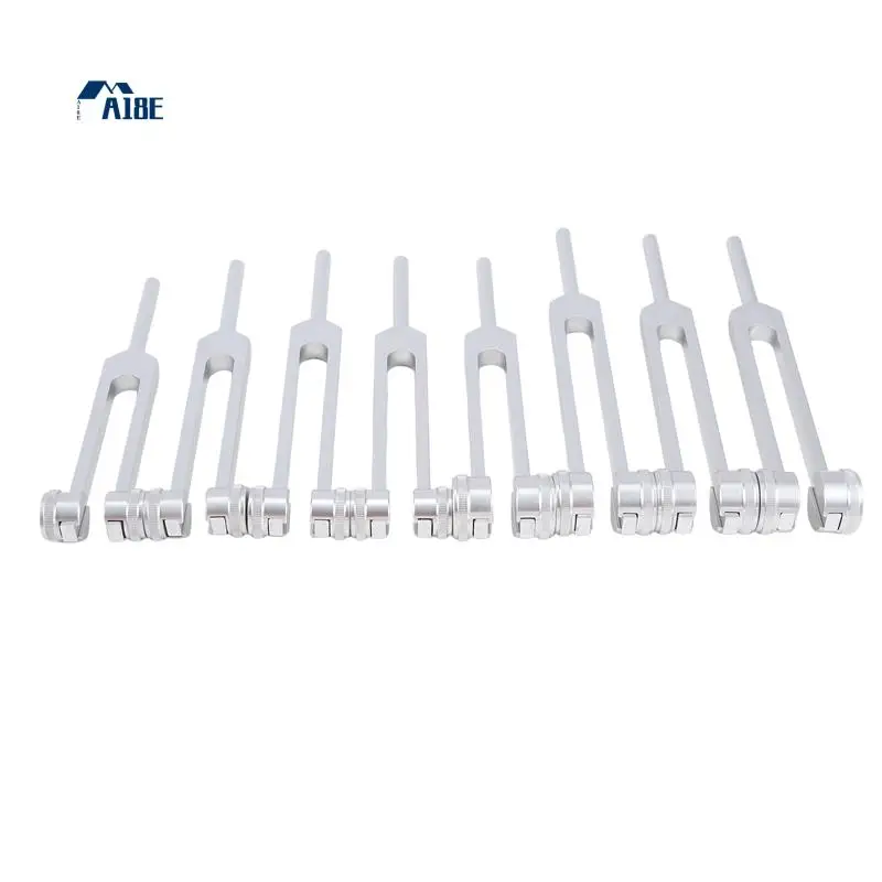 

A18E-7 Chakras Tuning Fork + 1 Soul Weighted Tuning Forks,For Healing Chakra,Sound Therapy,Reliever Stress
