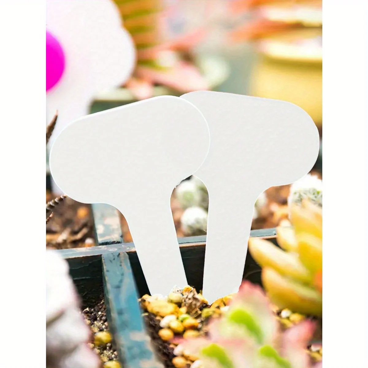 20 Plant Tags, Garden Tags, Waterproof Tags, Nursery Pots, Thickened T-shaped Tags, Waterproof, Reusable Tag Record Board