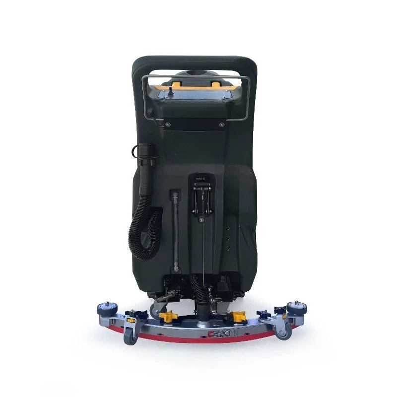 Hot Selling Elektrische Walk-Achter Vloer Scrubber Veegmachine Machine Aluminium Schraper Hark Ontwerp Hand-push Reinigingsmachine