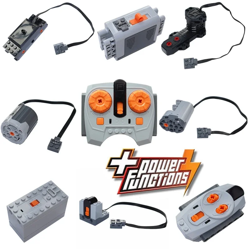 High-tech Bricks Technical Parts Power Function PF Model Sets Compatible Mechanical MOC Building Blocks Motors Remote Receiver