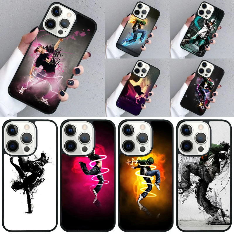 Hot Break Dancing Hip Hop Phone Case For iPhone 16 15 13 14 Pro Max 11 12 Mini Plus 2022 XR XS MAX Shell Cover coque