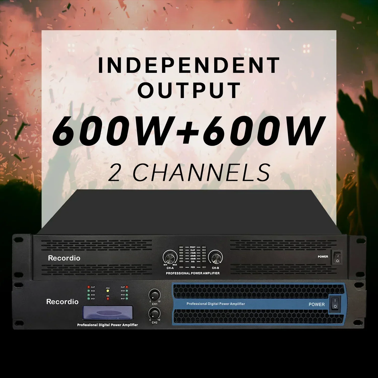 مجموعة صوت مضخم الطاقة الرقمي الاحترافي GAP-S1600 للأداء المنزلي