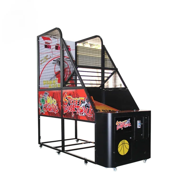 pop Coin Operated  a shot basketball game three stage game mode indoor commercial basketball arcade game machine