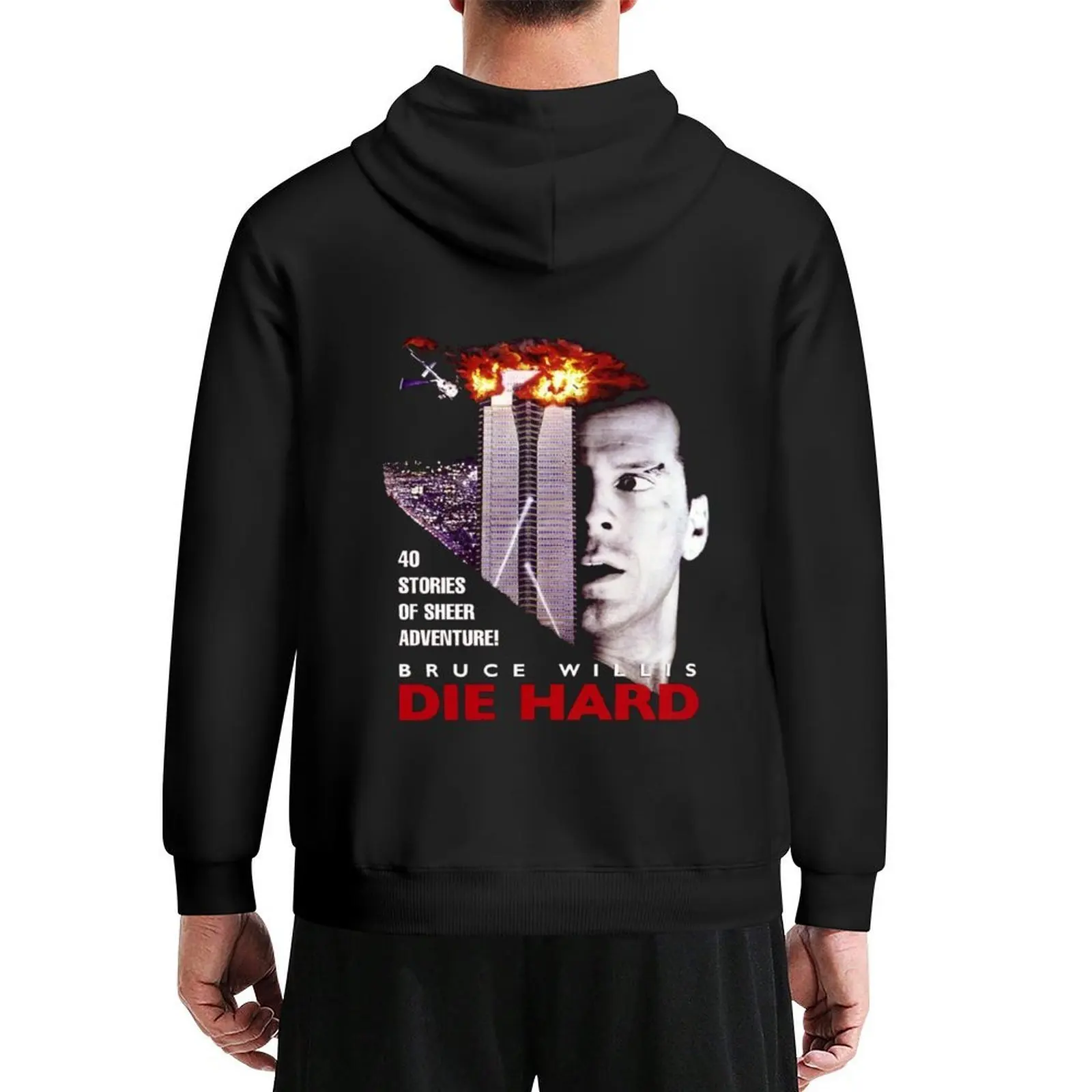

DIE HARD (Only works with black) Hoodie korean clothes autumn men clothing winter clothes new hoodies and sweatshirts