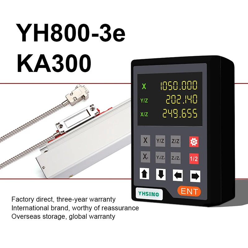 YH800 Mini Digital Readout for Lathe 2 3 Axis Dro Set Display YH800-2E YH800-3E TTL DB9 for Lathe Milling CNC Boring Machines