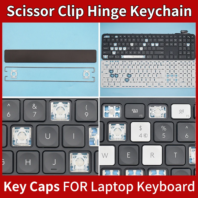 Replacement Keycap Key cap &Scissor Clip&Hinge For Logitech Craft MX KEYS YR0073 Mini Keyboard Graphite Color Keys Keyboard