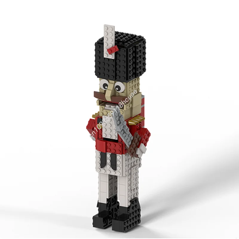 

263 шт. MOC сезонный рождественский Щелкунчик модель строительные блоки архитектура сборка DIY креативные рождественские подарки идея игрушечный кирпич