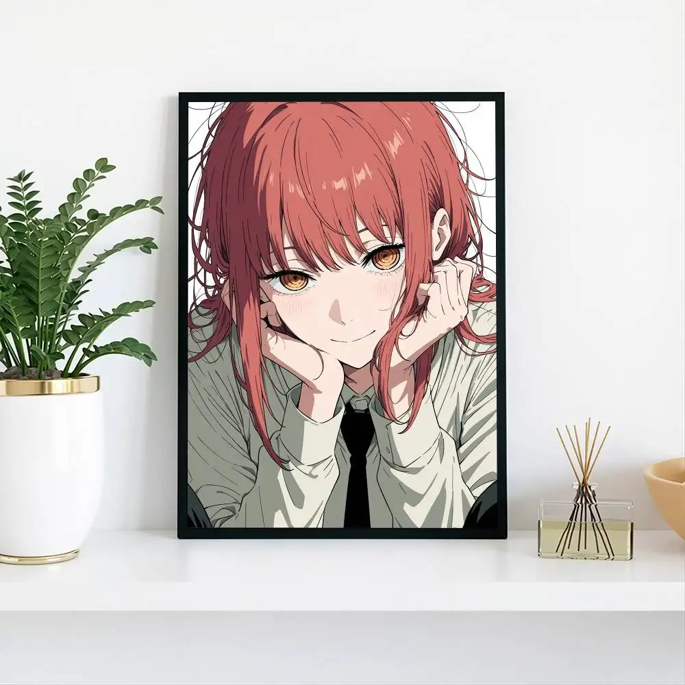 Chainsaw Man Makima Poster High Quality Dorm Living Room Aesthetic Wall Decoration Painting Stickers Gift