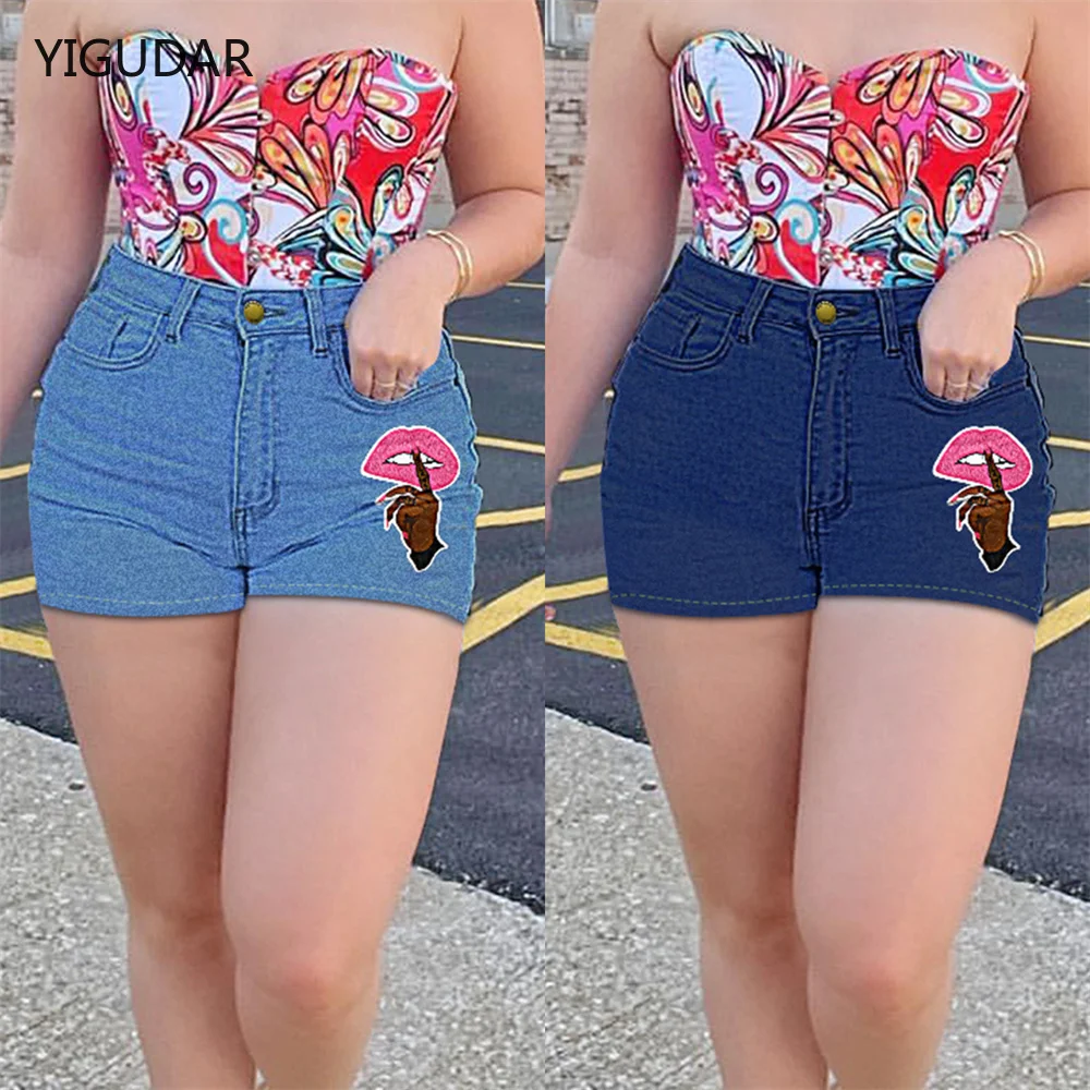 

Casual High Waist Denim Shorts Women Summer Pocket Tassel Hole Ripped jeans Short Female Femme Short Pants Women