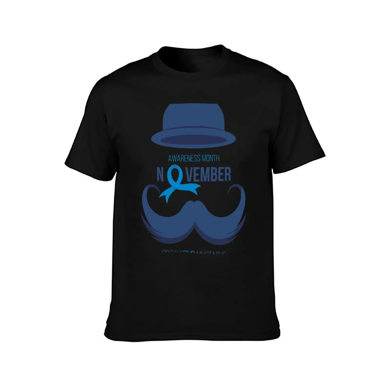 Movember awareness T-Shirt Heavy Duty Casual Work Tee T-Shirt