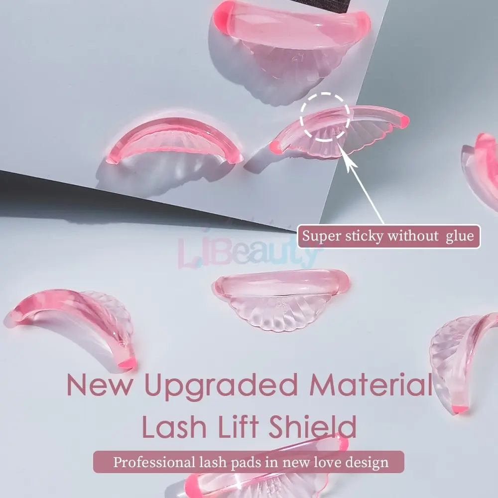 Libeauty 8 Paar kleberfreie Silikon-Wimperndauerwellen-Pads, klebriges Wimpernlift-Schild, Heben, 3D-Wimpernzange, Zubehör, Make-up-Werkzeug – Detail 7