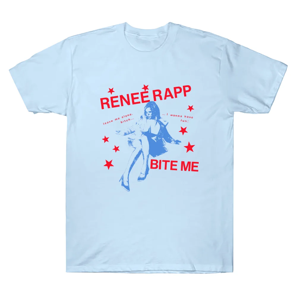 Pink Tour Tee Reneé Rapp Geschenk für Frau und Mann, Unisex-T-Shirts, bequeme Baumwolle, O-Ausschnitt, kurze Ärmel, ästhetische, lässige Oberteile – Detail 7