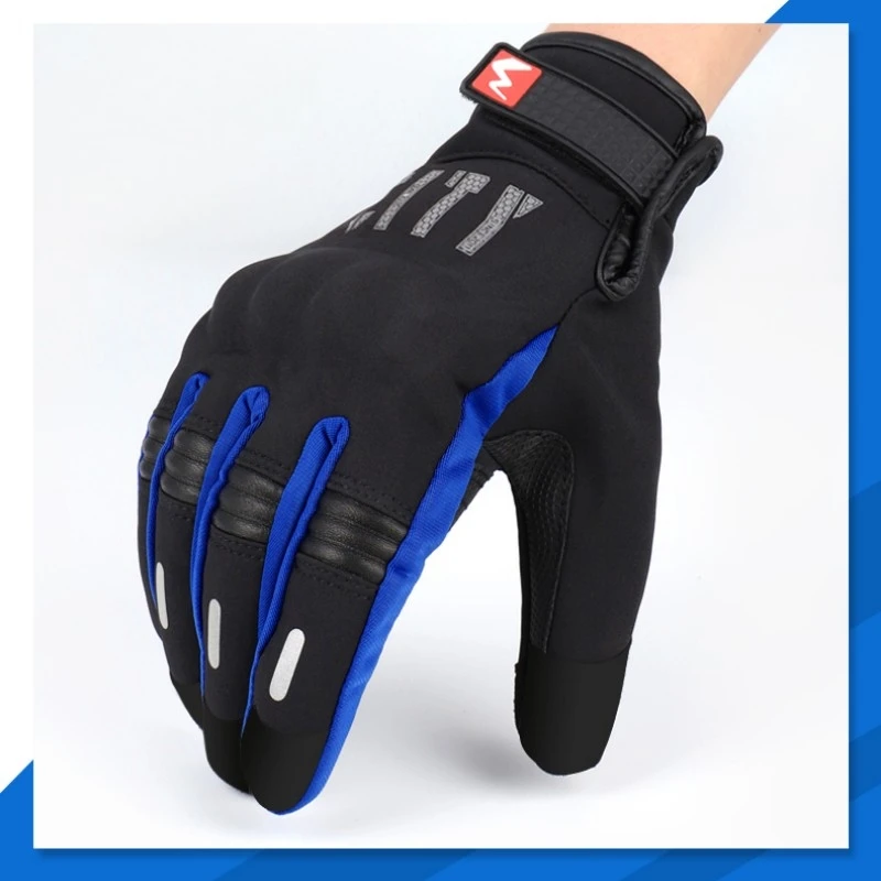 

Autumn and Winter MADBIKE Motorcycle Gloves Outdoor Travel Touch Screen Reflective Warm Riding Racing Moto Rider Bike Gloves