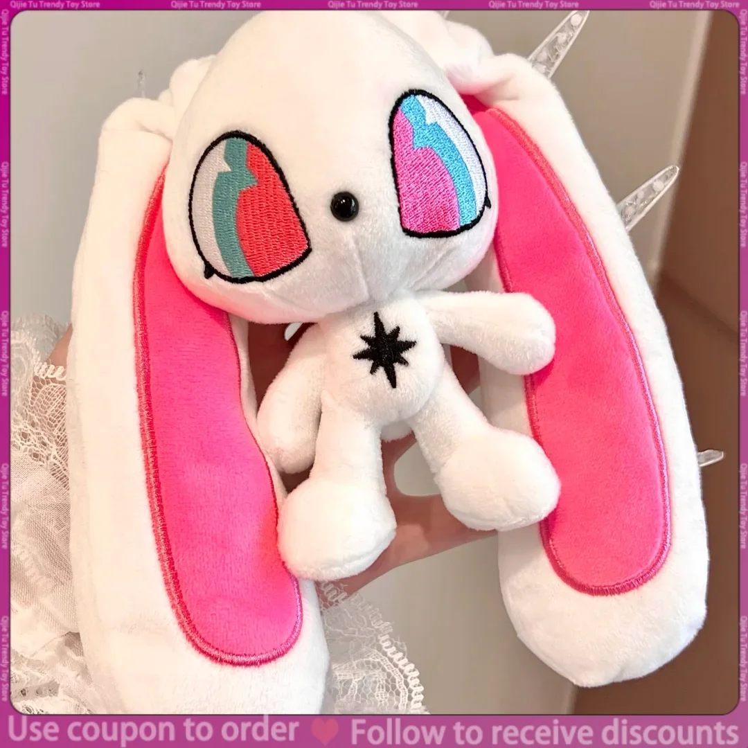 X2HOMME Original Rabbit Cute Plush Doll Two-Dimensional Bag Pendant Plush Hanging Ornament Gift About 15 CM