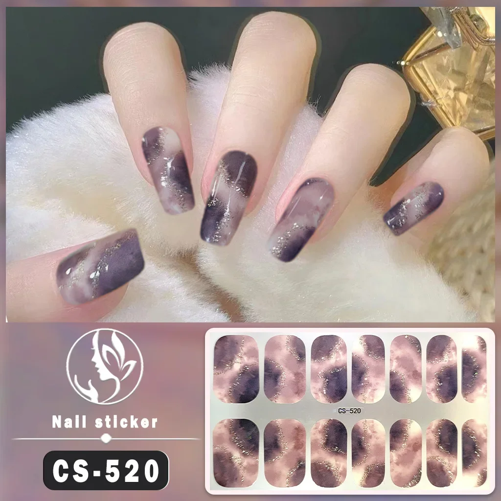 DIY pegatinas para uñas sin hornear, mármol de larga duración, flores frescas, Navidad, otoño, tiras para uñas, parche, venta al por mayor, prensa en las uñas